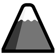 🗻 Emoji Monte Fuji en Microsoft Windows 11.