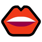 Emoji 👄 Bocca su Microsoft Windows 11.
