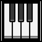 Émoji 🎹 Piano sur Microsoft Windows 11.