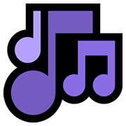 Emoji 🎶 Note Musicali su Microsoft Windows 11.