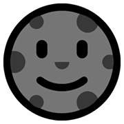Emoji 🌚 Faccina Luna Nuova su Microsoft Windows 11.