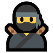 Emoji 🥷 Ninja su Microsoft Windows 11.