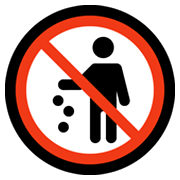 🚯 Emoji Prohibido Tirar Basura en Microsoft Windows 11.