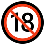 🔞 Emoji Proibido Para Menores De 18 Anos na Microsoft Windows 11.