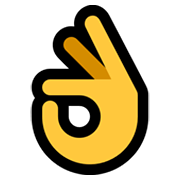 👌 Emoji Señal De Aprobación Con La Mano en Microsoft Windows 11.