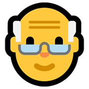 👴 Emoji Anciano en Microsoft Windows 11.