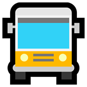 Émoji 🚍 Bus De Face sur Microsoft Windows 11.