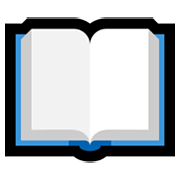 Emoji 📖 Libro Aperto su Microsoft Windows 11.