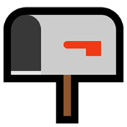 📭 Emoji offener Briefkasten ohne Post Microsoft Windows 11.