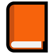 📙 Emoji Libro Naranja en Microsoft Windows 11.