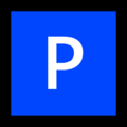 🅿️ Emoji Großbuchstabe P in blauem Quadrat Microsoft Windows 11.