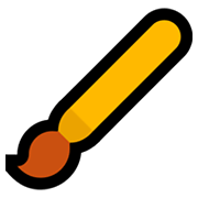Emoji 🖌️ Pennello su Microsoft Windows 11.