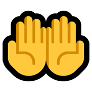 🤲 Emoji Handflächen nach oben Microsoft Windows 11.