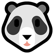 🐼 Emoji Panda en Microsoft Windows 11.