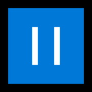 Émoji ⏸️ Bouton Pause sur Microsoft Windows 11.