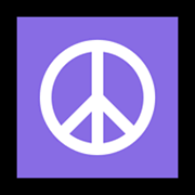 Émoji ☮️ Symbole De Paix sur Microsoft Windows 11.