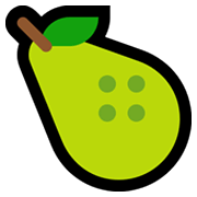 Emoji 🍐 Pera su Microsoft Windows 11.