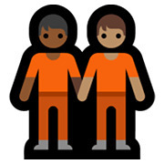🧑🏾‍🤝‍🧑🏽 Emoji Dos Personas Dándose La Mano: Tono De Piel Oscuro Medio Y Tono De Piel Medio en Microsoft Windows 11.