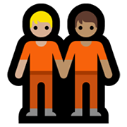 🧑🏼‍🤝‍🧑🏽 Emoji Dos Personas Dándose La Mano: Tono De Piel Claro Medio, Tono De Piel Medio en Microsoft Windows 11.