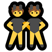 👯 Emoji Personas Con Orejas De Conejo en Microsoft Windows 11.