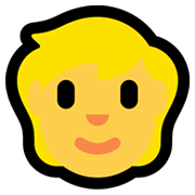 Émoji 👱 Personne Blonde sur Microsoft Windows 11.
