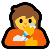 🧑‍🍼 Emoji stillende Person Microsoft Windows 11.