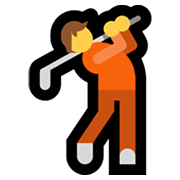Emoji 🏌️ Persona Che Gioca A Golf su Microsoft Windows 11.