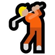 🏌🏼 Emoji Golfista: Tono De Piel Claro Medio en Microsoft Windows 11.