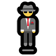 🕴️ Emoji schwebender Mann im Anzug Microsoft Windows 11.