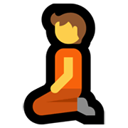 🧎 Emoji Persona De Rodillas en Microsoft Windows 11.