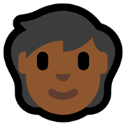 🧑🏾 Emoji Persona Adulta: Tono De Piel Oscuro Medio en Microsoft Windows 11.