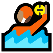 🤽🏽 Emoji Persona Jugando Al Waterpolo: Tono De Piel Medio en Microsoft Windows 11.
