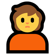 Emoji 🙎 Persona Imbronciata su Microsoft Windows 11.