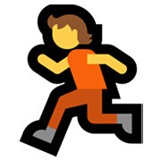Emoji 🏃 Persona Che Corre su Microsoft Windows 11.