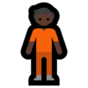 🧍🏿 Emoji stehende Person: dunkle Hautfarbe Microsoft Windows 11.