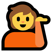Emoji 💁 Persona Al Punto Informazioni su Microsoft Windows 11.