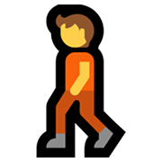 🚶 Emoji Fußgänger(in) Microsoft Windows 11.