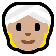 👳🏼 Emoji Persona Con Turbante: Tono De Piel Claro Medio en Microsoft Windows 11.