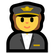 Emoji 🧑‍✈️ Pilota su Microsoft Windows 11.