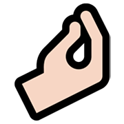 Emoji 🤌🏻 Mano A Pigna: Carnagione Chiara su Microsoft Windows 11.