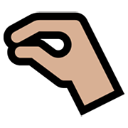 🤏🏼 Emoji Wenig-Geste: mittelhelle Hautfarbe Microsoft Windows 11.