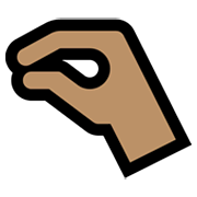 🤏🏽 Emoji Mão Beliscando: Pele Morena na Microsoft Windows 11.