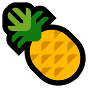 Emoji 🍍 Ananas su Microsoft Windows 11.