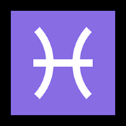 Emoji ♓ Segno Zodiacale Dei Pesci su Microsoft Windows 11.