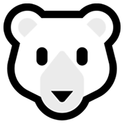 🐻‍❄️ Emoji Urso Polar na Microsoft Windows 11.