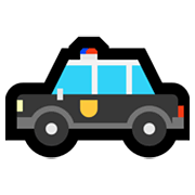 🚓 Emoji Coche De Policía en Microsoft Windows 11.