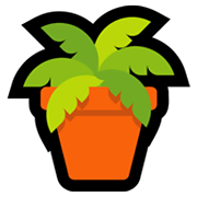 🪴 Emoji Planta en maceta en Microsoft Windows 11.