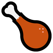 Emoji 🍗 Coscia Di Pollo su Microsoft Windows 11.