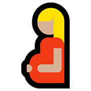 🤰🏼 Emoji Mujer Embarazada: Tono De Piel Claro Medio en Microsoft Windows 11.