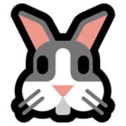 Emoji 🐰 Muso Di Coniglio su Microsoft Windows 11.